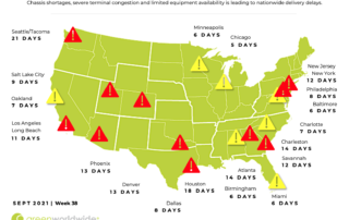 U.S. Trucking Delays Holiday Peak Season 2021 Green Worldwide Shipping