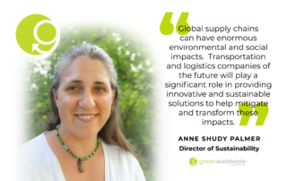 Green Worldwide Welcomes Anne Shudy Palmer as Director of Sustainability