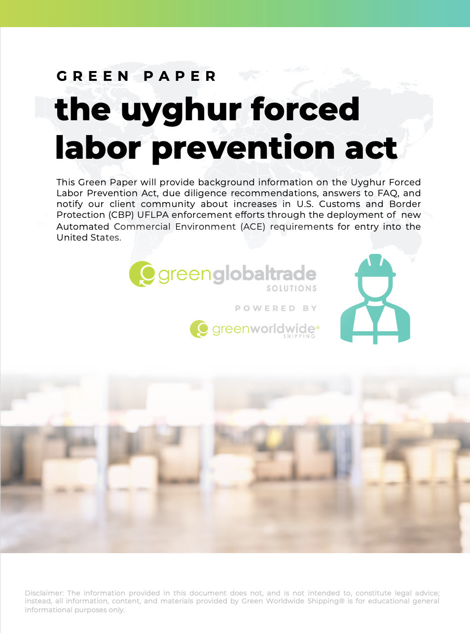 Green Paper Uyghur Forced Labor Prevention Act UFLPA