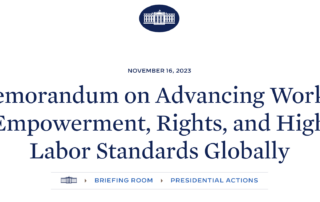 White House Issues Memo on Advancing Worker Empowerment, Rights, and High Labor Standards after Indo-Pacific Economic Framework Criticism