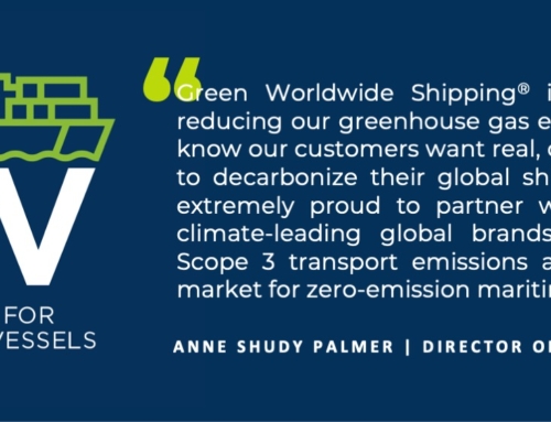 GREEN WORLDWIDE SHIPPING CELEBRATES FIRST SUCCESSFUL ZERO-EMISSION SHIPPING COLLECTIVE TENDER