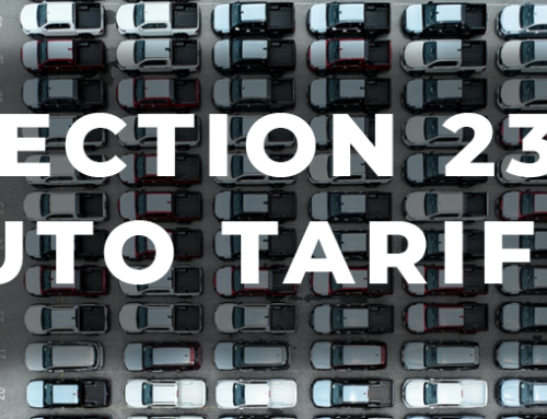 SECTION 232 AUTO TARIFF ANNEX RELEASED: KEY DATES AND PRODUCT CLASSIFICATIONS
