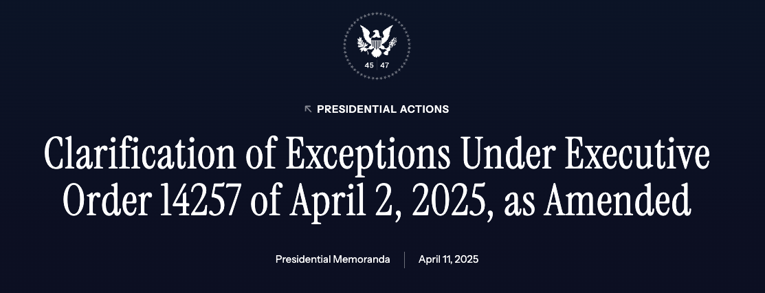 HTSUS Codes, U.S. Reciprocal tariffs exclusions, U.S reciprocal tariffs.