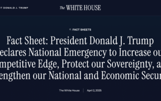 Fact Sheet: President Donald J. Trump Declares National Emergency to Increase our Competitive Edge, Protect our Sovereignty, and Strengthen our National and Economic Security