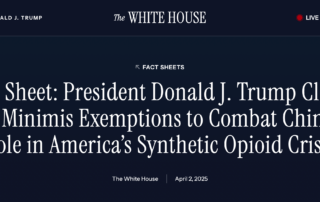 On April 2, 2025, the White House announced an end to de minimis duty exemptions for goods from China and Hong Kong, effective May 2 at 12:01 a.m. Under the new policy, all shipments from China and Hong Kong—regardless of value—will be subject to standard Customs procedures. This includes declaring tariff classification codes, paying all applicable duties, posting a bond to guarantee payment, and remitting duties to U.S. Customs and Border Protection (CBP) on a regular schedule.