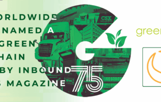 Green Worldwide Shipping is proud to announce its selection to Inbound Logistics magazine’s prestigious 2025 G75 Green Supply Chain Partners list