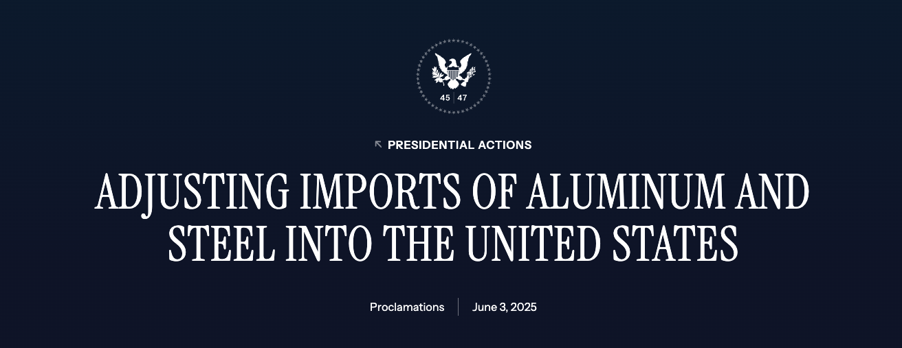 Section 232, Steel tariffs, aluminum tariffs, steel and aluminum non-metal tariffs, Executive Order 14257, Proclamation, U.S.-UK Economic Prosperity Deal, Certified Origin, antidumping, construction, automotive, energy, aerospace, durable goods sectors, flat-rolled sheet, structural shapes, tubing, precision extrusions