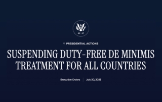 De Minimis, Duty-Free, Duty Free, Executive Order, U.S. Trade, US Trade, Trump Trade, Trump Tariffs, Low-Value Parcels