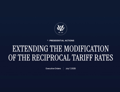 NEW U.S. RECIPROCAL TARIFF RATES BEGIN IN AUGUST