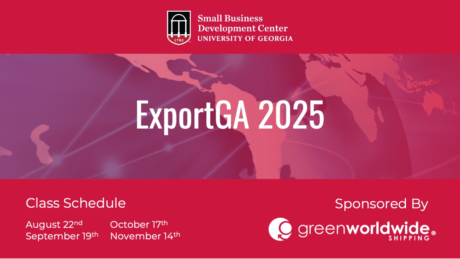 Green Worldwide Shipping, Incoterms, ExportGA, ExportGA 2025, University of Georgia