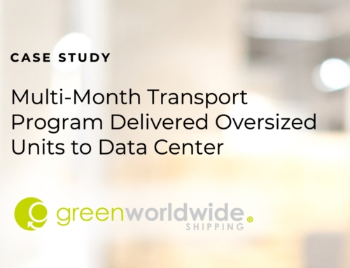 MULTI-MONTH TRANSPORT PROGRAM DELIVERED OVERSIZED UNITS TO DATA CENTER