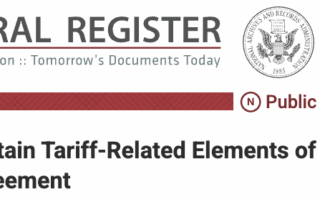U.S. CBP, Department of Commerce, U.S.-Japan Trade Deal, U.S. Tariffs, Automobile, Aerospace, FTZ, Warehouse