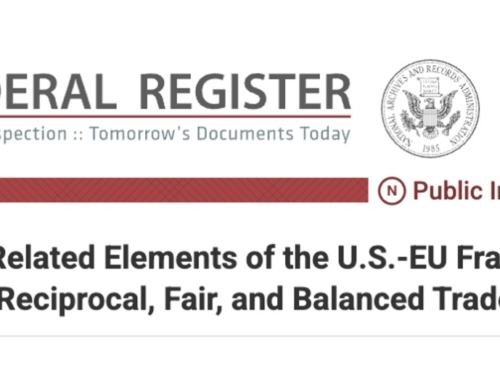U.S.–EU FRAMEWORK AGREEMENT IMPLEMENTS TARIFF MODIFICATIONS FOR AUTOMOTIVE, AIRCRAFT, AND PHARMACEUTICAL PRODUCTS