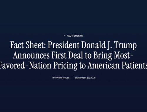 PFIZER AGREEMENT ESTABLISHES MOST-FAVORED-NATION PRICING UNDER EXECUTIVE ORDER 14297