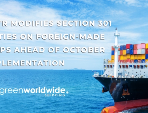 USTR UPDATES SECTION 301 MEASURES ON FOREIGN-BUILT SHIPS AND CARGO-HANDLING EQUIPMENT AHEAD OF OCTOBER 14, 2025 IMPLEMENTATION