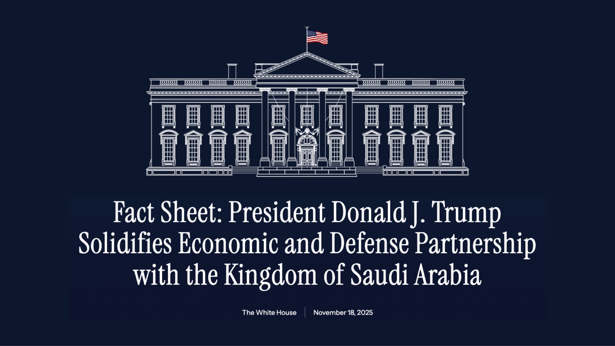 United States Saudi Arabia cooperation, U.S. Saudi strategic partnership, civil nuclear energy agreement, U.S. Saudi critical minerals framework, U.S. Saudi defense cooperation, strategic defense agreement Saudi Arabia, U.S. Saudi AI memorandum, bilateral investment commitments, U.S. technology standards Saudi Arabia, Saudi investment in United States
