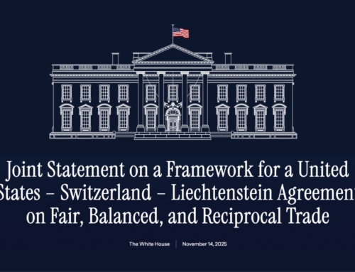 UNITED STATES, SWITZERLAND, AND LIECHTENSTEIN ESTABLISH FRAMEWORK FOR A RECIPROCAL TRADE AGREEMENT
