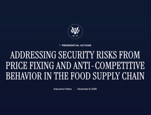 WHITE HOUSE LAUNCHES FEDERAL INVESTIGATION INTO THE U.S. FOOD SUPPLY CHAIN