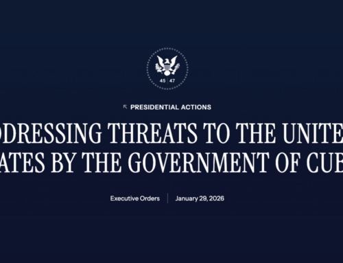 WHITE HOUSE ANNOUNCES NEW TARIFF TARGETING COUNTRIES THAT SUPPLY OIL TO CUBA