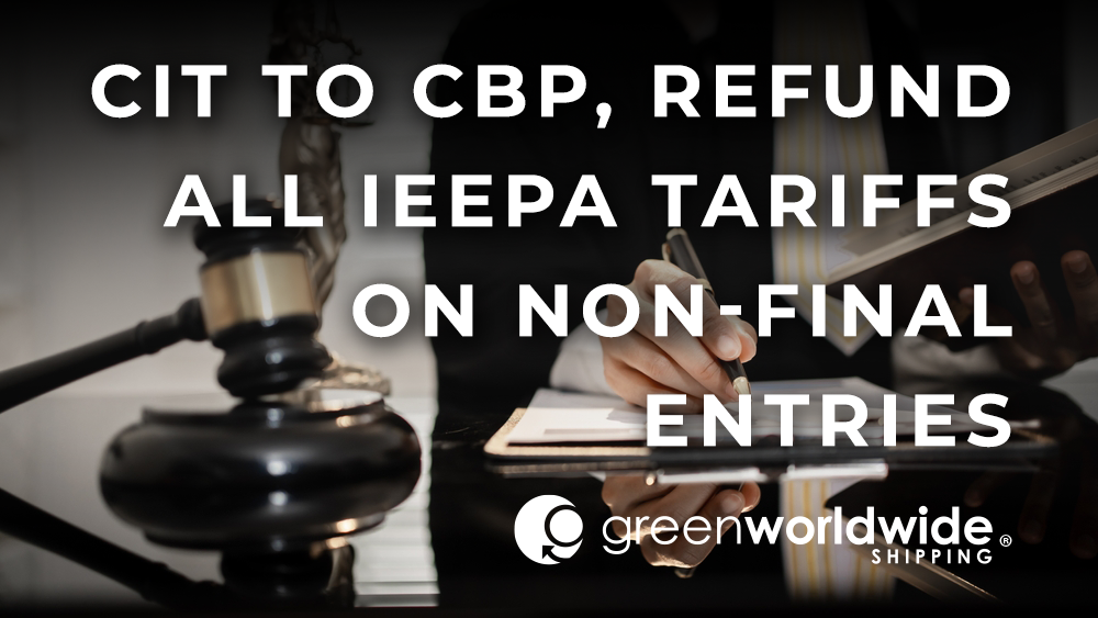 The Court of International Trade on March 4 ordered CBP to liquidate all unliquidated entries that were subject to tariffs imposed under the International Emergency Economic Powers Act, and reliquidation of such entries for which liquidation isn't final, "without regard to the IEEPA duties."