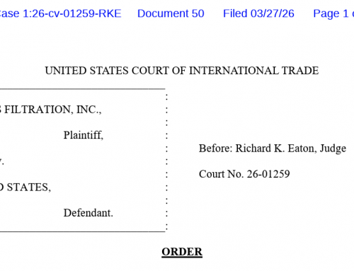 CBP IEEPA TARIFF REFUND PROCESS EXPANDS AS CIT AMENDS ORDER AND MAINTAINS REFUND SUSPENSION