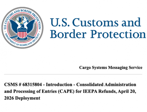 CAPE DEPLOYMENT SET FOR APRIL 20 AS CBP INITIATES ACE-BASED IEEPA REFUND PROCESS