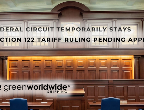 FEDERAL CIRCUIT TEMPORARILY STAYS SECTION 122 TARIFF RULING PENDING APPEAL