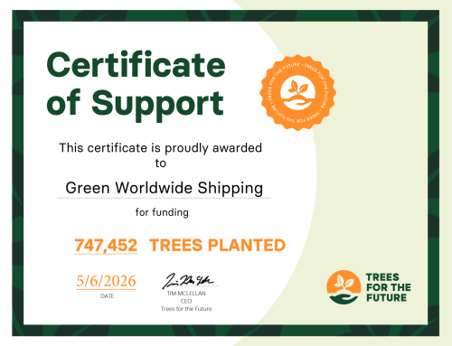 GREEN WORLDWIDE SHIPPING SHARES 2026 Q1 TREES DONATION IMPACT
