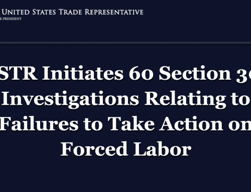 USTR PROPOSES 10% AND 12.5% TARIFFS ON 60 ECONOMIES IN SECTION 301 FORCED LABOR INVESTIGATION
